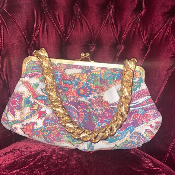 Gorgeous Multicolor Paisley Print Bag - Picture 1 of 7